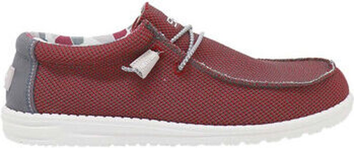 Ville basse WALLY SOX TRIPPLE NEEDLE Rouge - HEYDUDE - Modalova