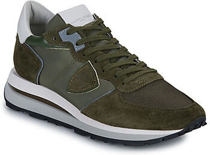 Baskets basses TROPEZ HAUTE LOW MAN Kaki - Philippe Model - Modalova