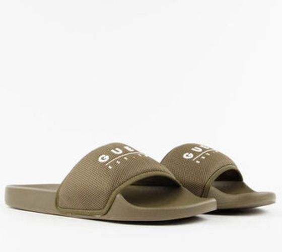Claquettes Tokyom Inscription Kaki - Guess - Modalova