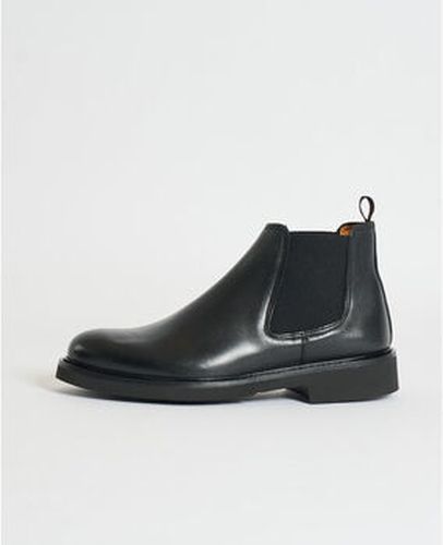Boots Bottines Chelsea en daim Noir - Exton - Modalova
