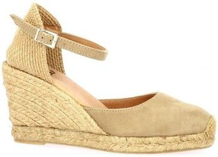 Espadrilles Espadrille cuir velours Marron - Pao - Modalova