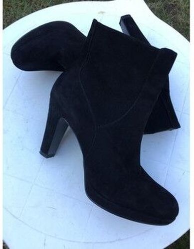 Bottines Boots cuir daim noir Noir - Nine west - Modalova