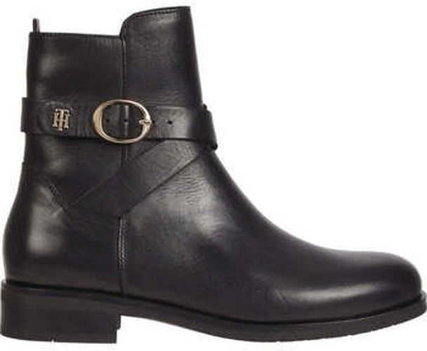 Bottines belt flat boot Noir - Tommy hilfiger - Modalova