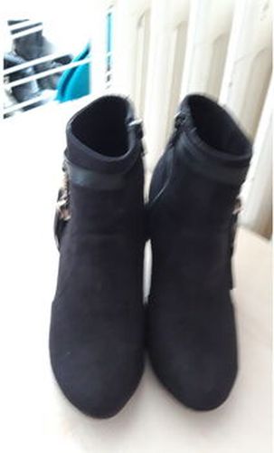 Bottines BOTTINES EN DAIM Noir - Just Fab - Modalova