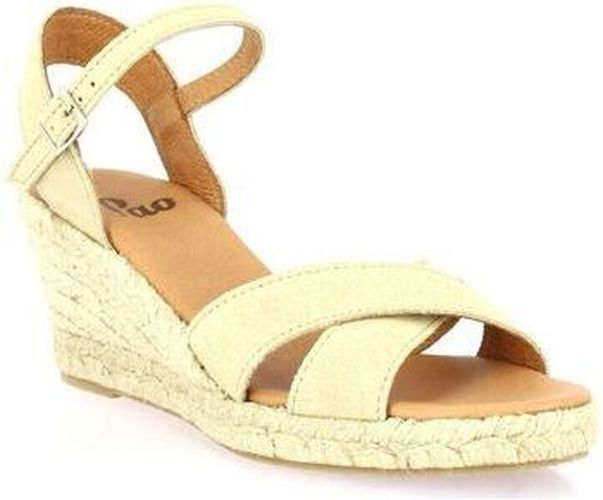 Espadrilles Espadrille cuir velours Beige - Pao - Modalova