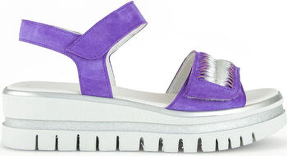Sandales Sandale en combinaison velours à talon compensé Violet - Gabor - Modalova