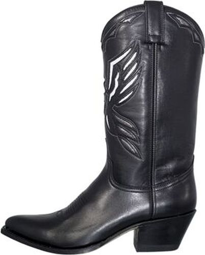 Bottes Santiags Lia Ref 64711 Noir Blanc Noir - Sendra boots - Modalova