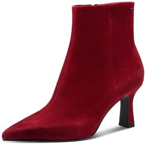 Bottines Chaussures, Bottine en daim, Zip -25358R Rouge - Tamaris - Modalova