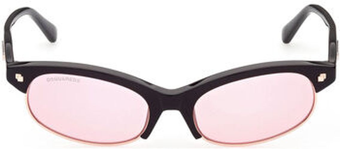 Lunettes de soleil Dsquared DQ0368 Freddy Occhiali da sole, Noir/Bordeaux, 51 mm Noir - Dsquared2 - Modalova