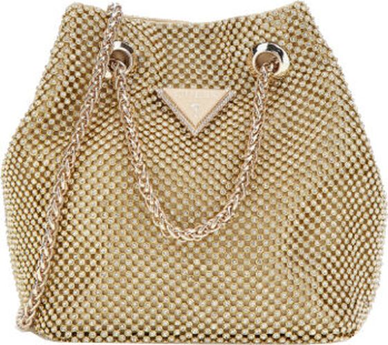 Mini sac seau Zalina strass Gold - Guess - Modalova