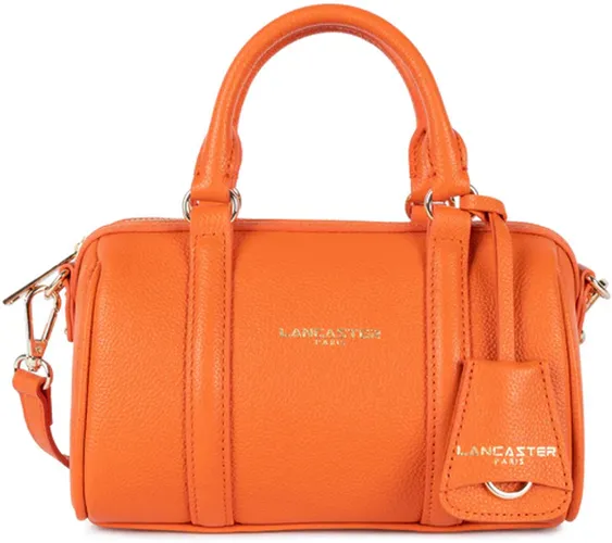 Petit sac polochon en cuir Milano Ana Orange - Lancaster - Modalova