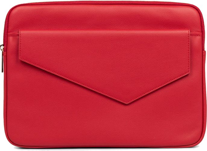 Pochette ordinateur en cuir Zoé Rouge - Lancaster - Modalova