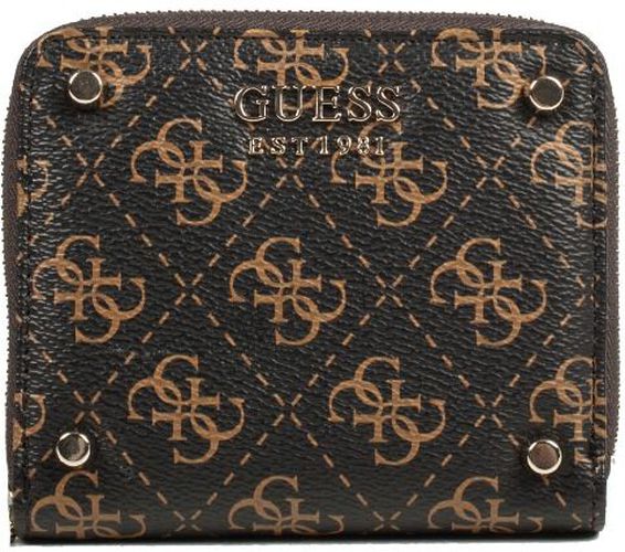 Petit portefeuille Aline Marron - Guess - Modalova