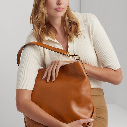 Grand sac porté épaule Kassie en cuir - Lauren - Modalova