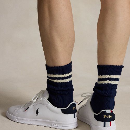 Baskets traditionnelles Court II en cuir - Polo Ralph Lauren - Modalova