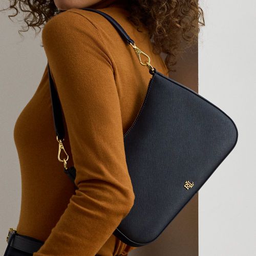 Sac Danni moyen cuir à hachure croisée - Lauren - Modalova