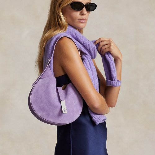 Petit sac Shoulder Polo ID en daim - Polo Ralph Lauren - Modalova