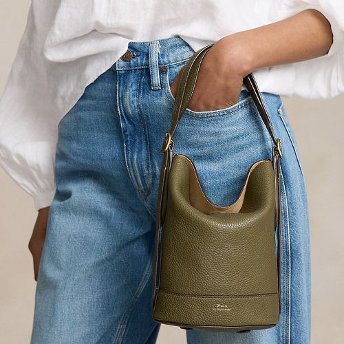 Petit sac seau Bellport en cuir - Polo Ralph Lauren - Modalova