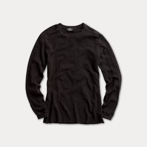 Pull col rond en maille gaufrée - RRL - Modalova