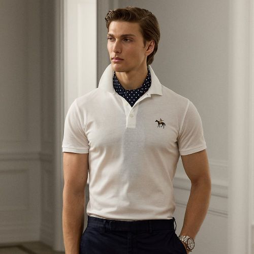 Polo en piqué Custom Slim Fit - Purple Label - Modalova