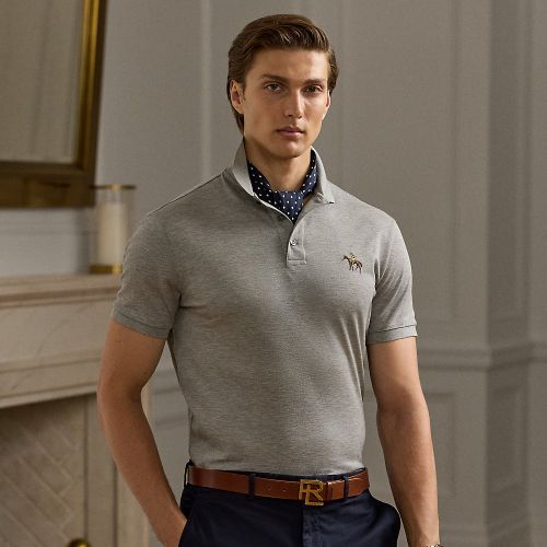 Polo en piqué Custom Slim Fit - Purple Label - Modalova