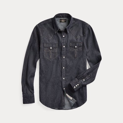 Chemise western cintrée en denim - RRL - Modalova