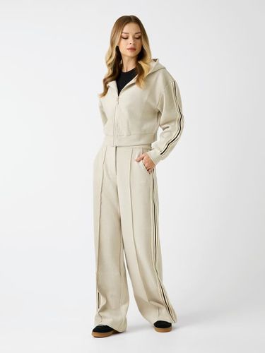 Pantalon Survêtement Logo Laine Mélangée - Guess - Modalova