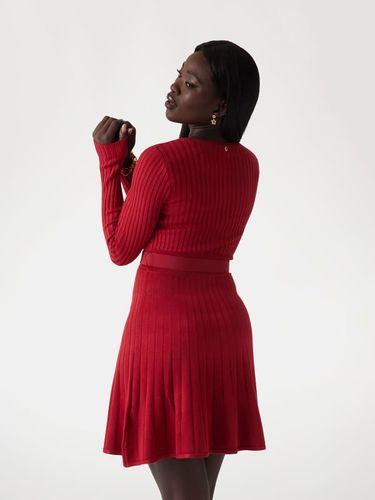 Mini Robe-Pull Ajustée Et Évasée - Guess - Modalova