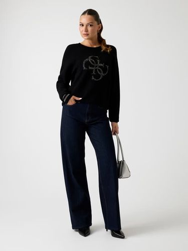 Pull-Over Logo Clouté - Guess - Modalova