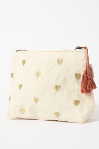 Trousse De Toilette Avec Cœurs - Crème - Sissy-Boy - Modalova