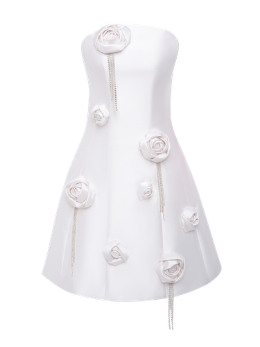 APPLIQUED STRAPLESS MINI DRESS - NDS The Label - Modalova