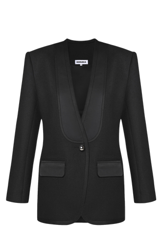 LONGLINE TUXEDO BLAZER - KEBURIA - Modalova