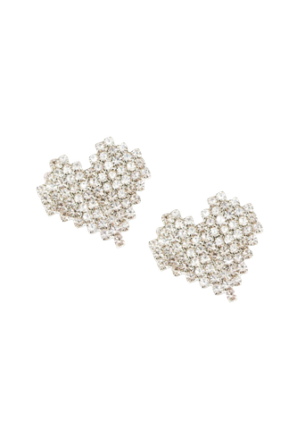 Lea Crystal Heart Earring - THE GALA - Modalova