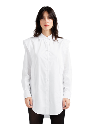 KEISD white wide shoulders shirt - DIVALO - Modalova
