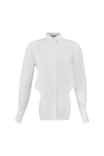 AFFRA White Linen Shirt - MAET - Modalova