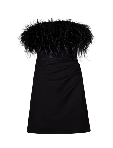 Black Feather Dress - F.ILKK - Modalova