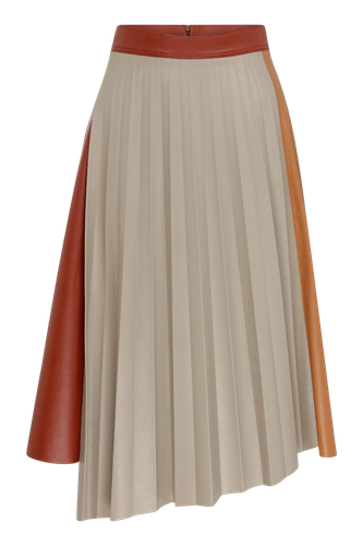 Magno Pleated Midi Skirt - Nazli Ceren - Modalova