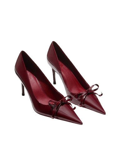 Audrina Bow Heels (Red) - Nana Jacqueline - Modalova