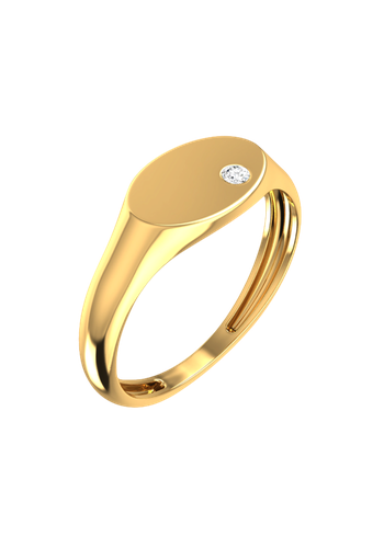 Oval Signet Ring - Rêver - Modalova