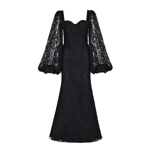 Black lace dress with wide sleeves - Lily Was Here - Modalova
