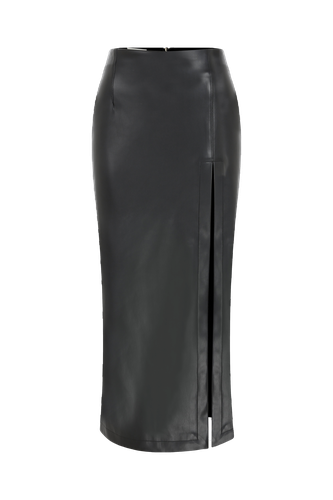 Lea Vegan Leather Maxi Skirt - Nazli Ceren - Modalova