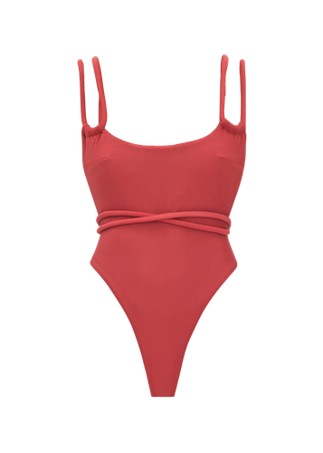 LIMA RED ONE PIECE SWIMSUIT - Andrea Iyamah - Modalova