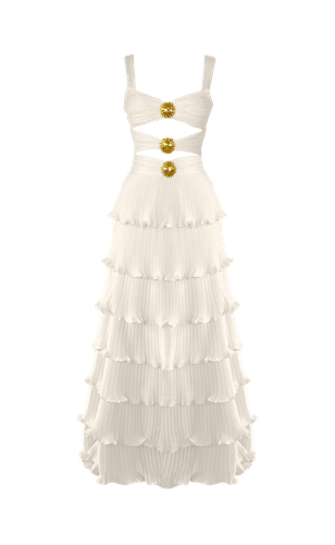 Devin Dress - White - Gigii's - Modalova