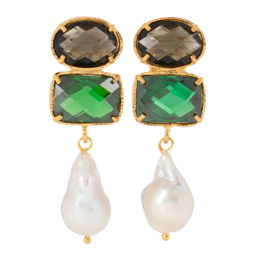 Amaia Earrings Green - Christie Nicolaides - Modalova