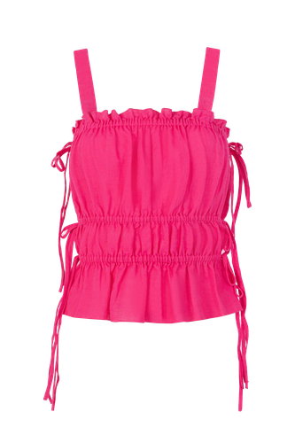 Tie-detailed top in Hot Pink - JAAF - Modalova