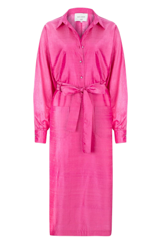 Cassin Pure Silk Shantung Shirt-Dress - Nazli Ceren - Modalova