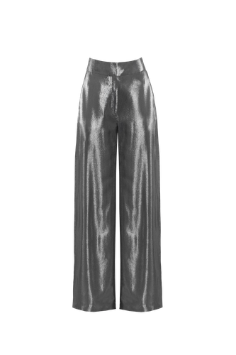 METALLIC High-Waisted Trousers - Vestiaire d'un Oiseau Libre - Modalova