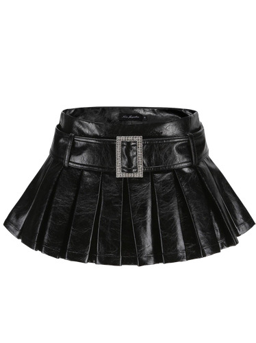 Teresa Leather Mini Skirt - Nana Jacqueline - Modalova