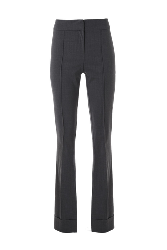 High rise side splits trousers in grey - Lita Couture - Modalova