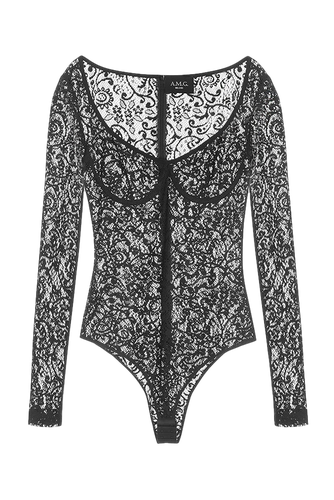 Lace Bodysuit - A.M.G - Modalova